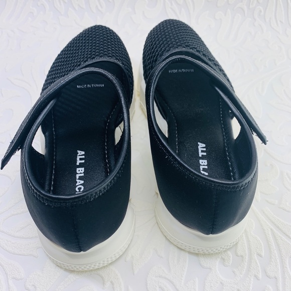 Designer ALL Black mesh sneakers girls 1 - Picture 7 of 8